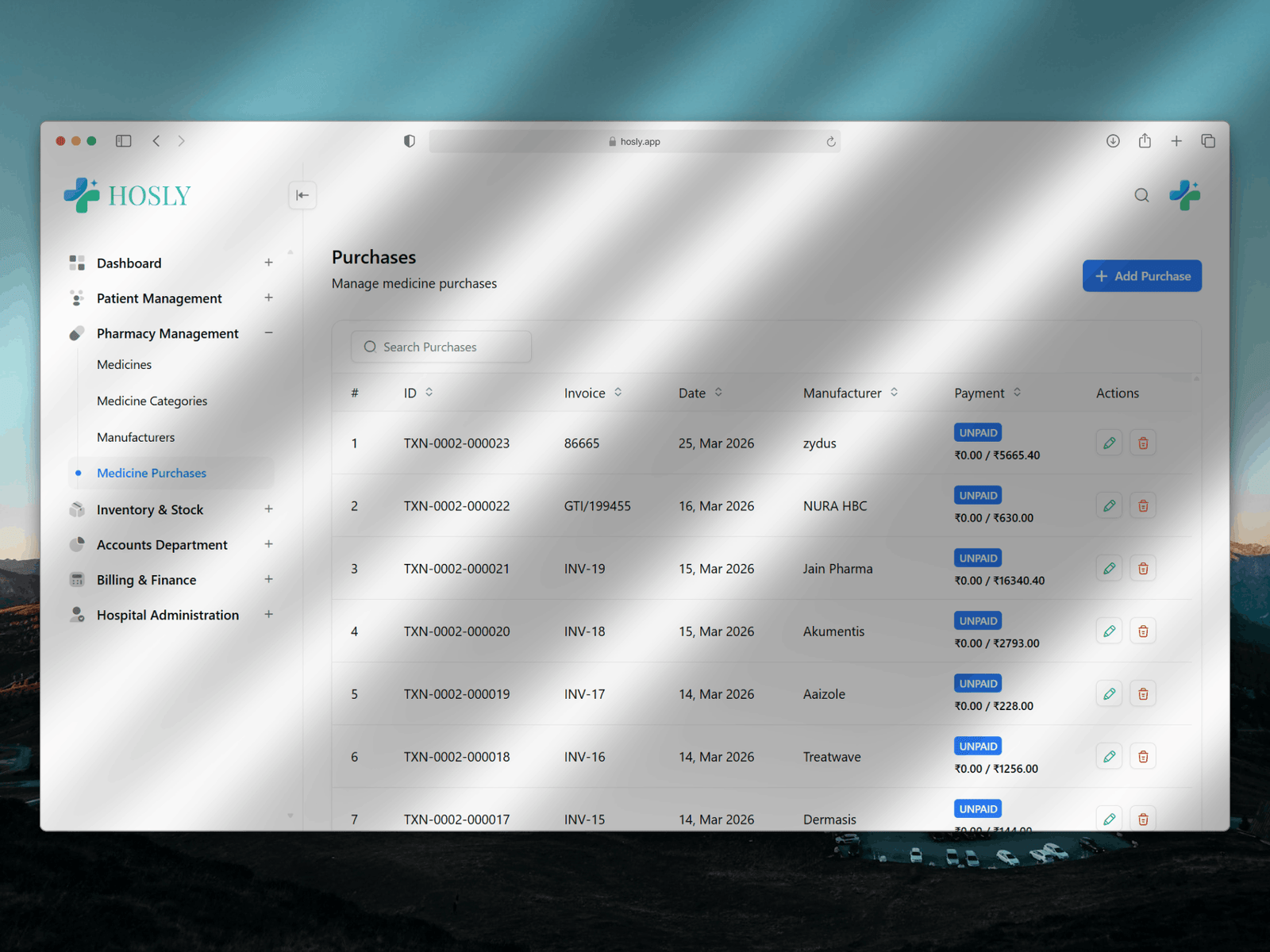 Hosly – Hospital Management System