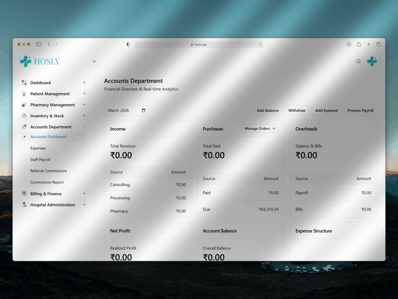 Hosly – Hospital Management System